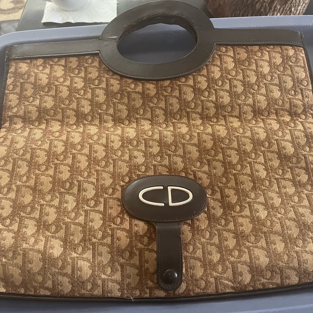 Vintage Christian Dior Monogram Clutch -  Carrie Bradshaw